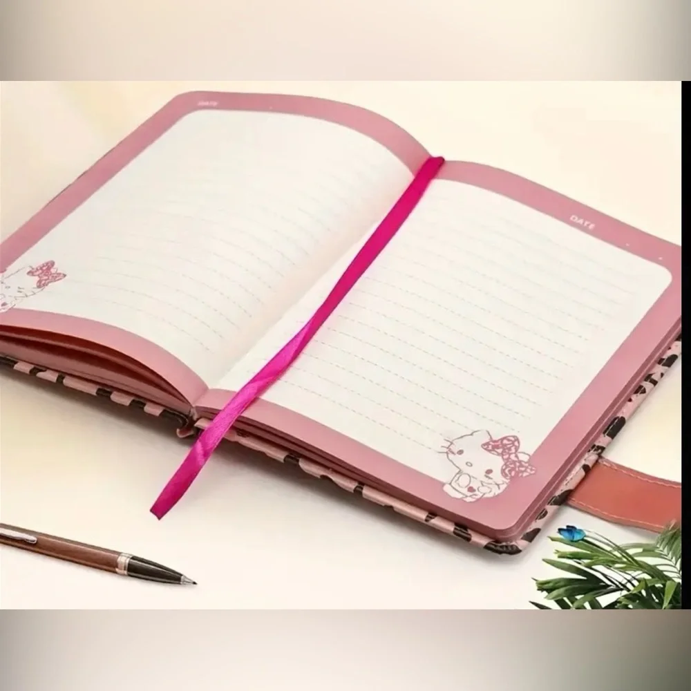 Hello Kitty Pink Leopard Notebook